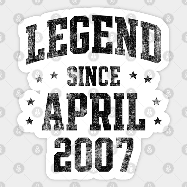 Legend since April 2007 Sticker by Creativoo